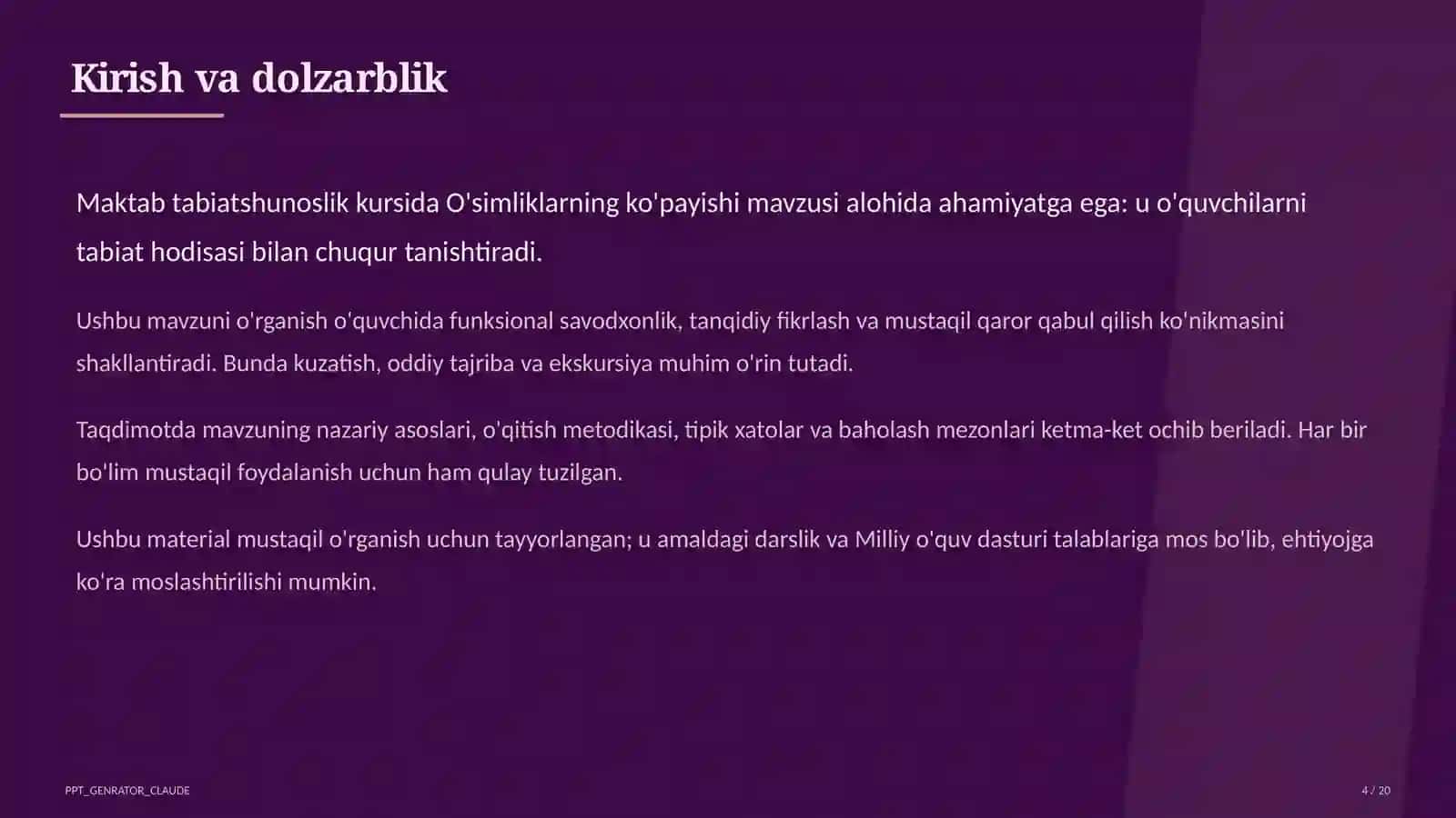 O'simliklarning ko'payishi (3-sinf) 4