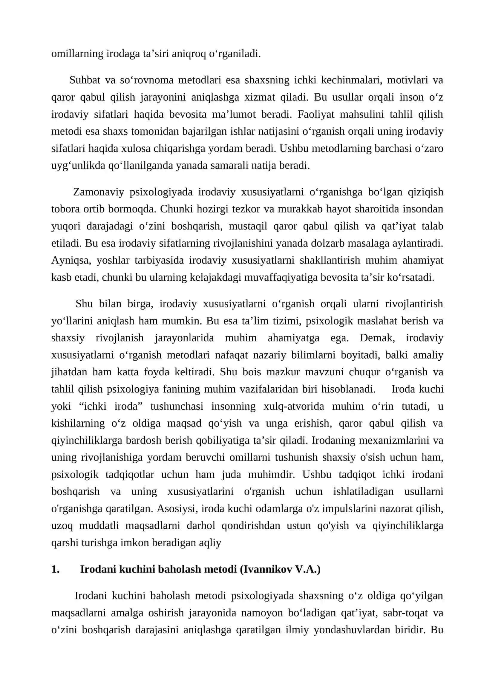 Iroda xususiyatlarini oʻrganish metodlari 4
