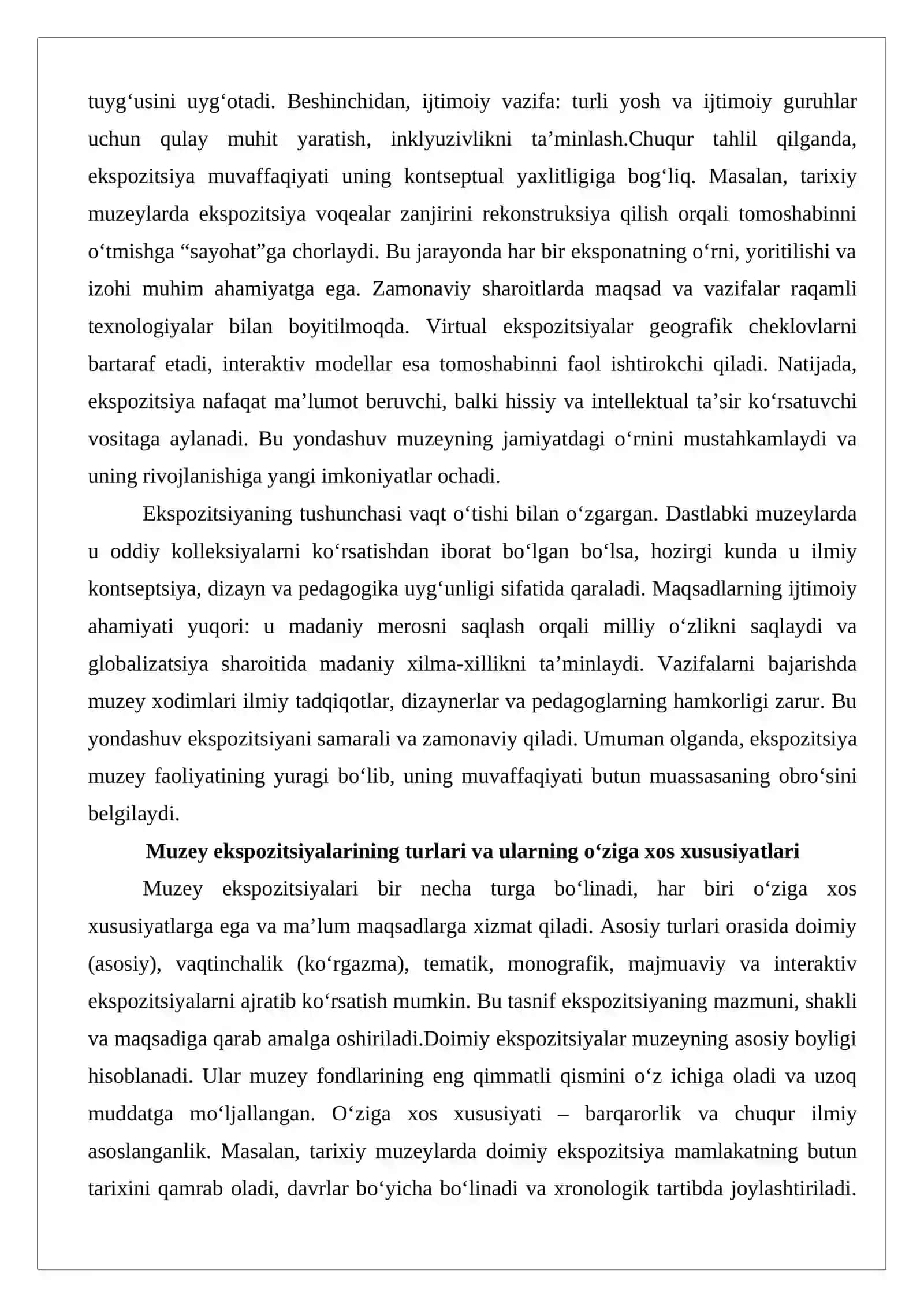 Muzey ekspozitsiyasi, badiiy-me’moriy yechimi va loyihalashning ilmiy asoslari 4