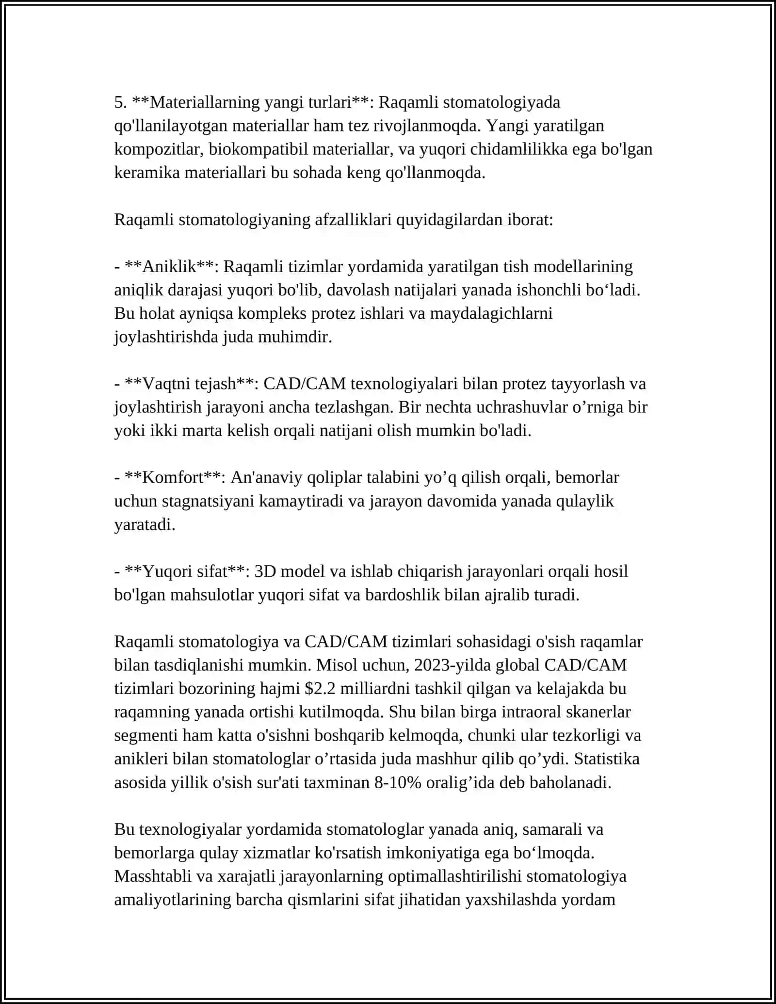 STOMATOLOGIYADA ZAMONAVIY DASTAKLAR 4