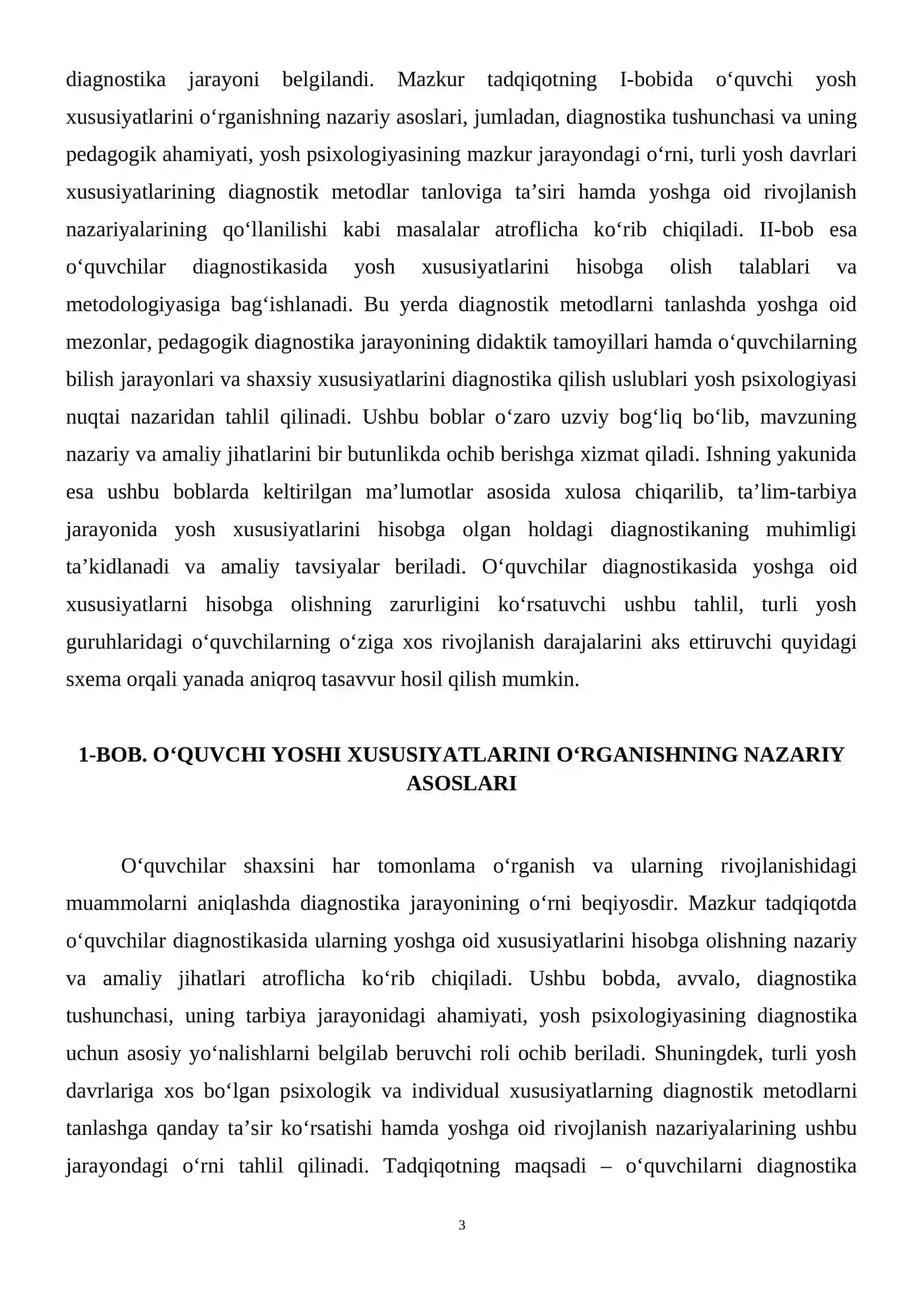 Oʻquvchilarni diagnostika qilishda ularning yosh xususiyatlarini hisobga olish: asosiy talablar. 4