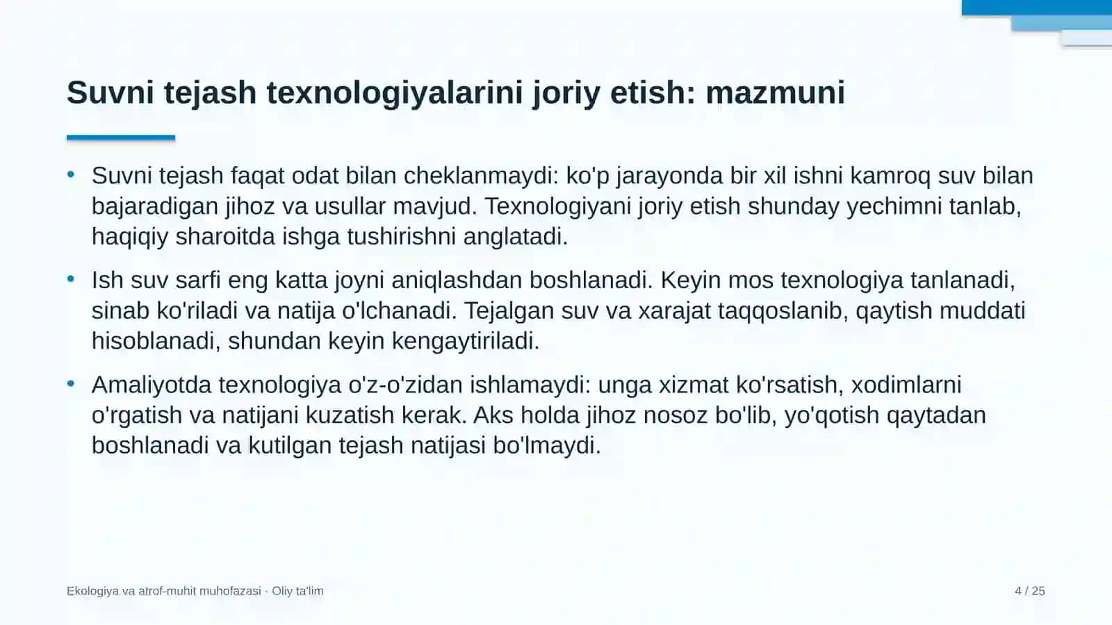 bolalar sog'lomlashtirish oromgohlarida suvni tejash texnologiyalarini joriy etish 7216 4
