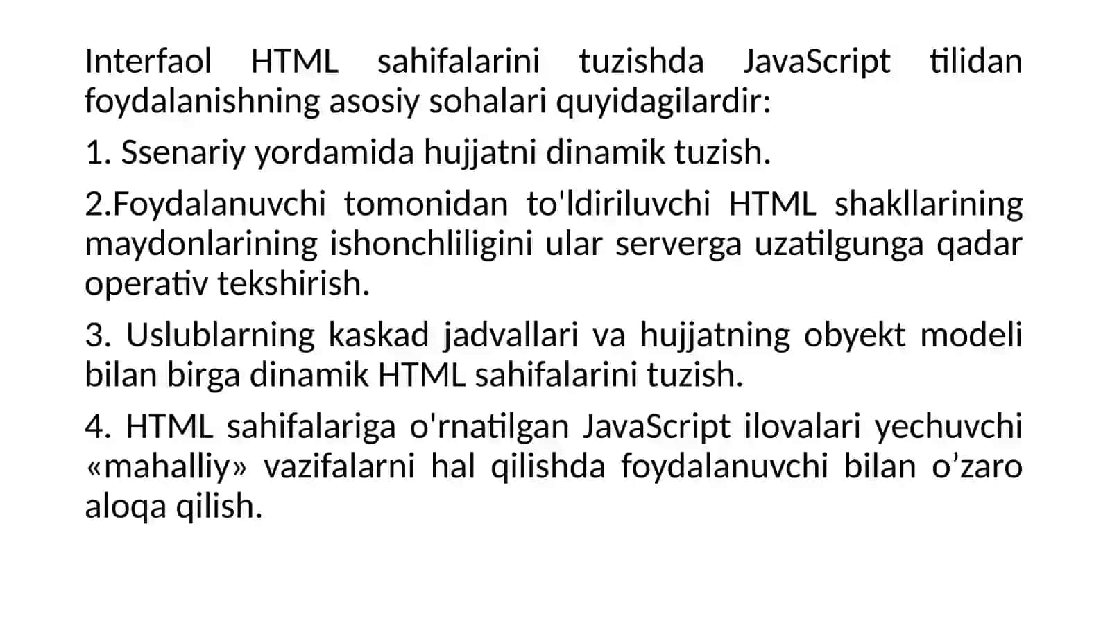 8-ma’ruza Javascript tiliasoslari 4