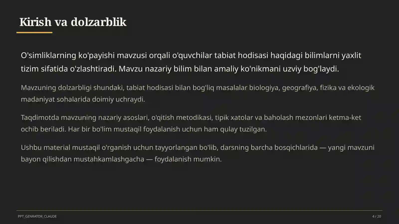 O'simliklarning ko'payishi (3-sinf) 4