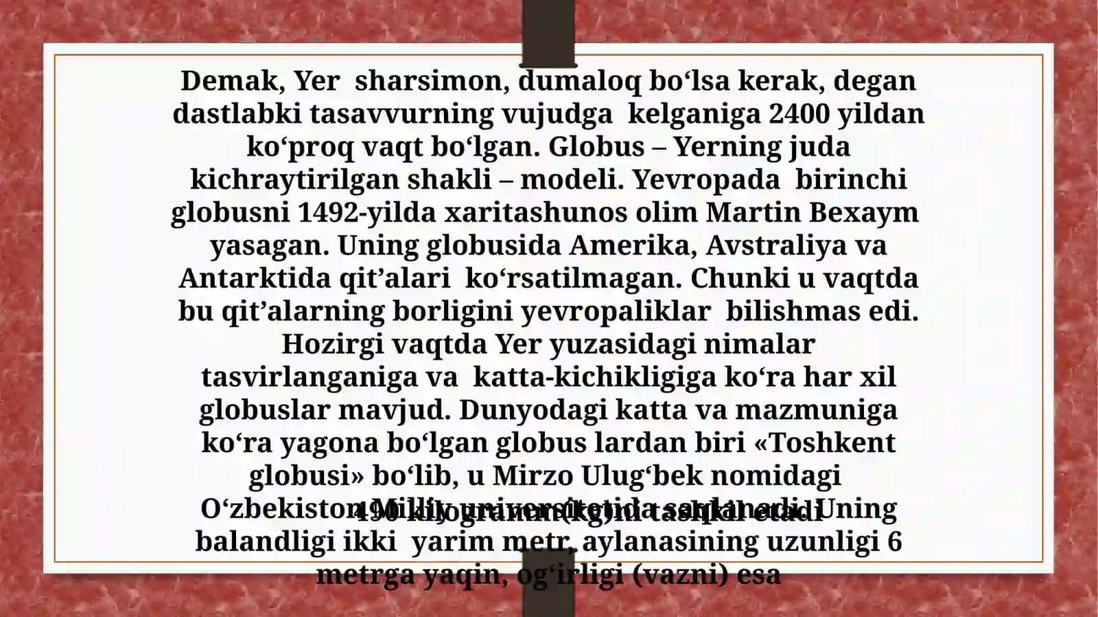 YERNING SHAKLI VA O’LCHAMLARI 4
