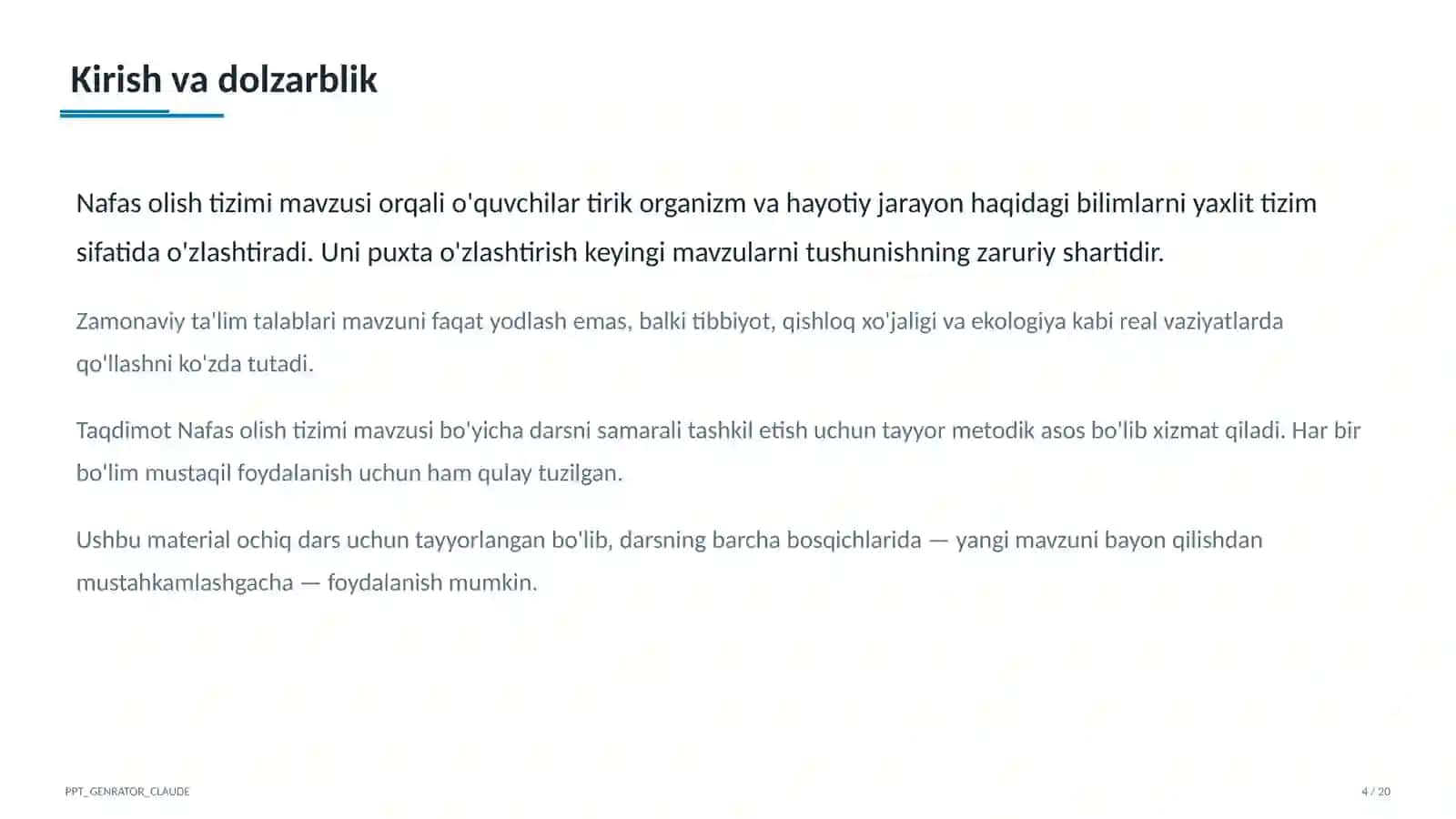 Nafas olish tizimi (8-sinf) 4