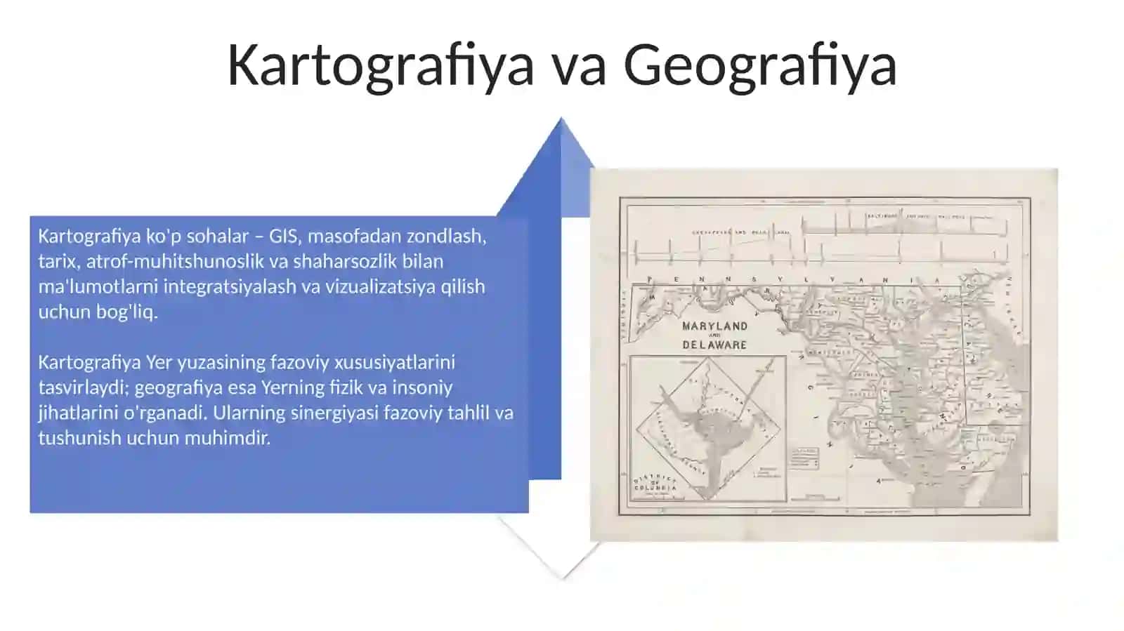 Kartografiyaning boshqa fanlar bilan bog'liqligi 4