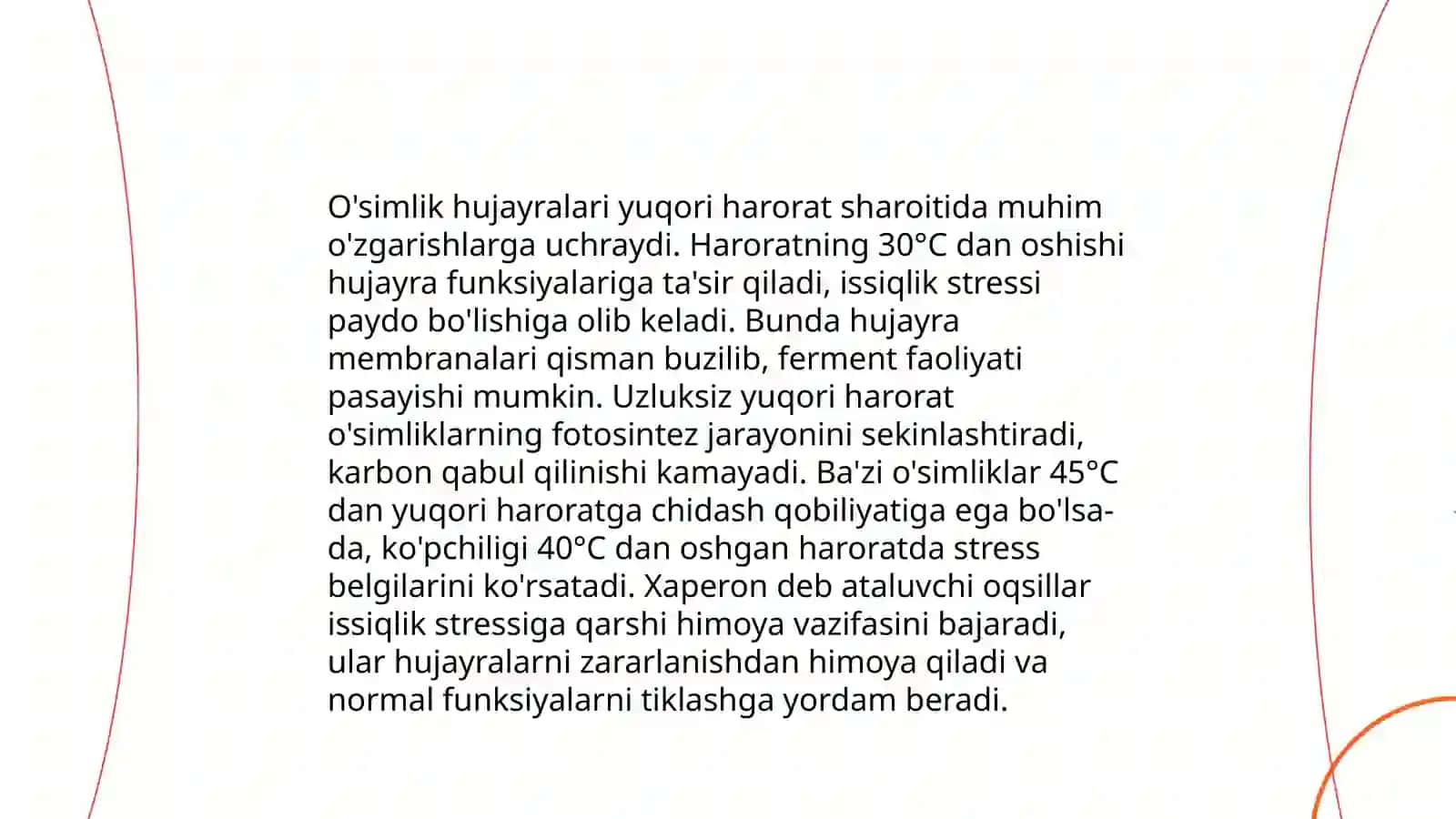 O'simlik to'qimalarining issiqlikka chidamliligi 4