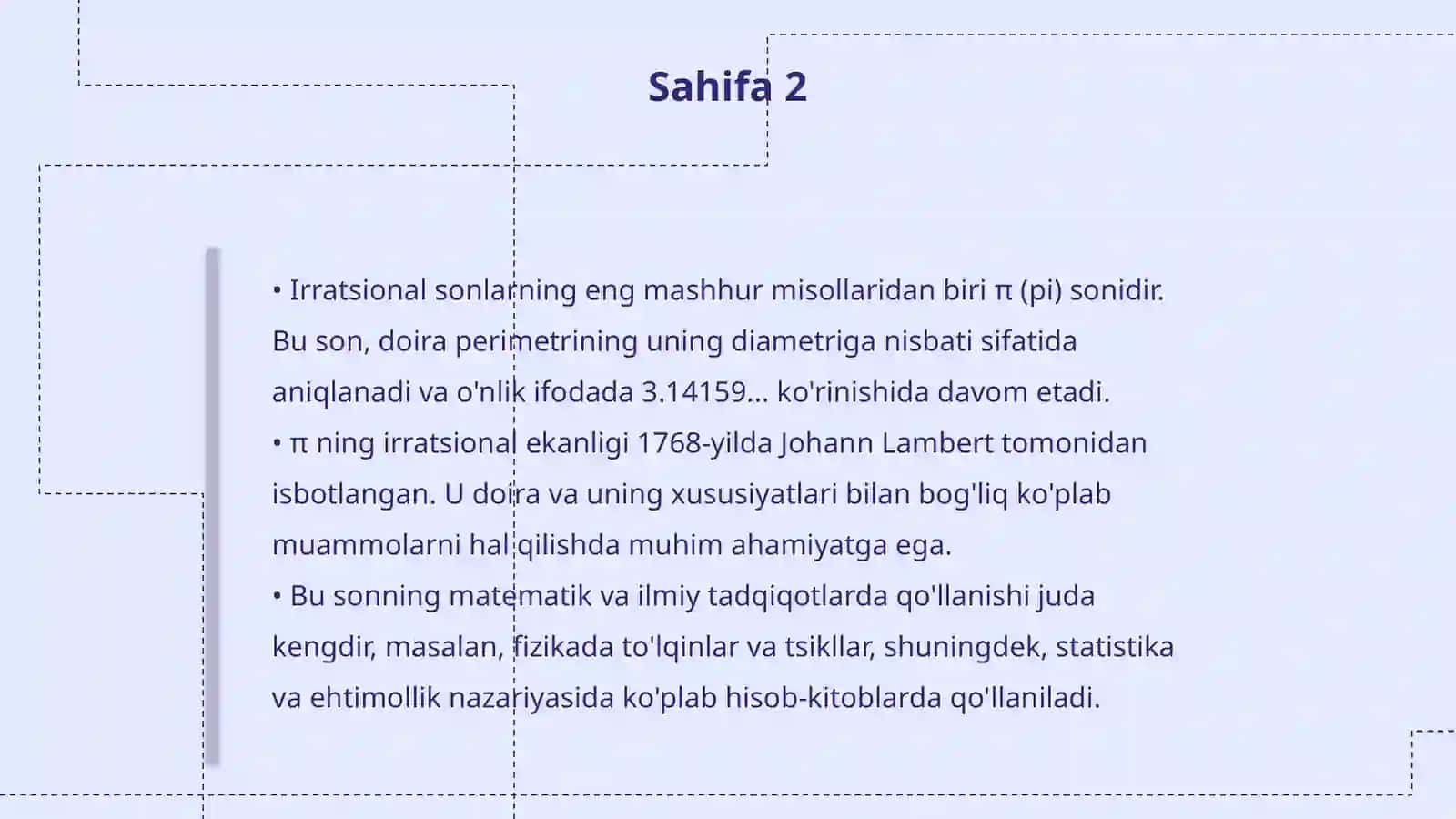 Irratsional sonlarga doir misollar yechish 4