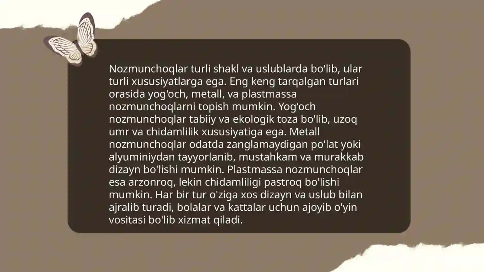 Nozmunchoq va munchoqlar tarixi 4