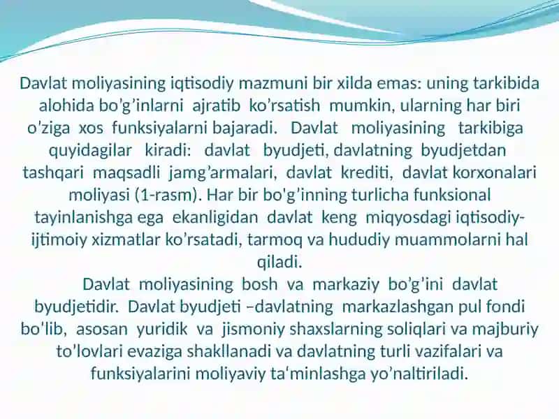 Davlat byudjeti tarkibi va uni takomillashtirish yo’llari 4