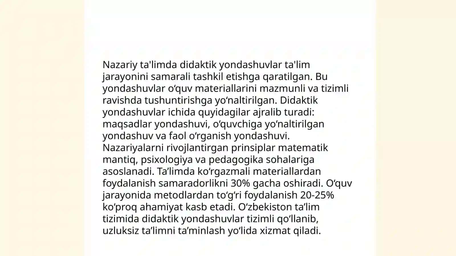 Kasbiy ta'limni rejalashtirish nazariy ta'lim va uni loyihalash metodikasi 4
