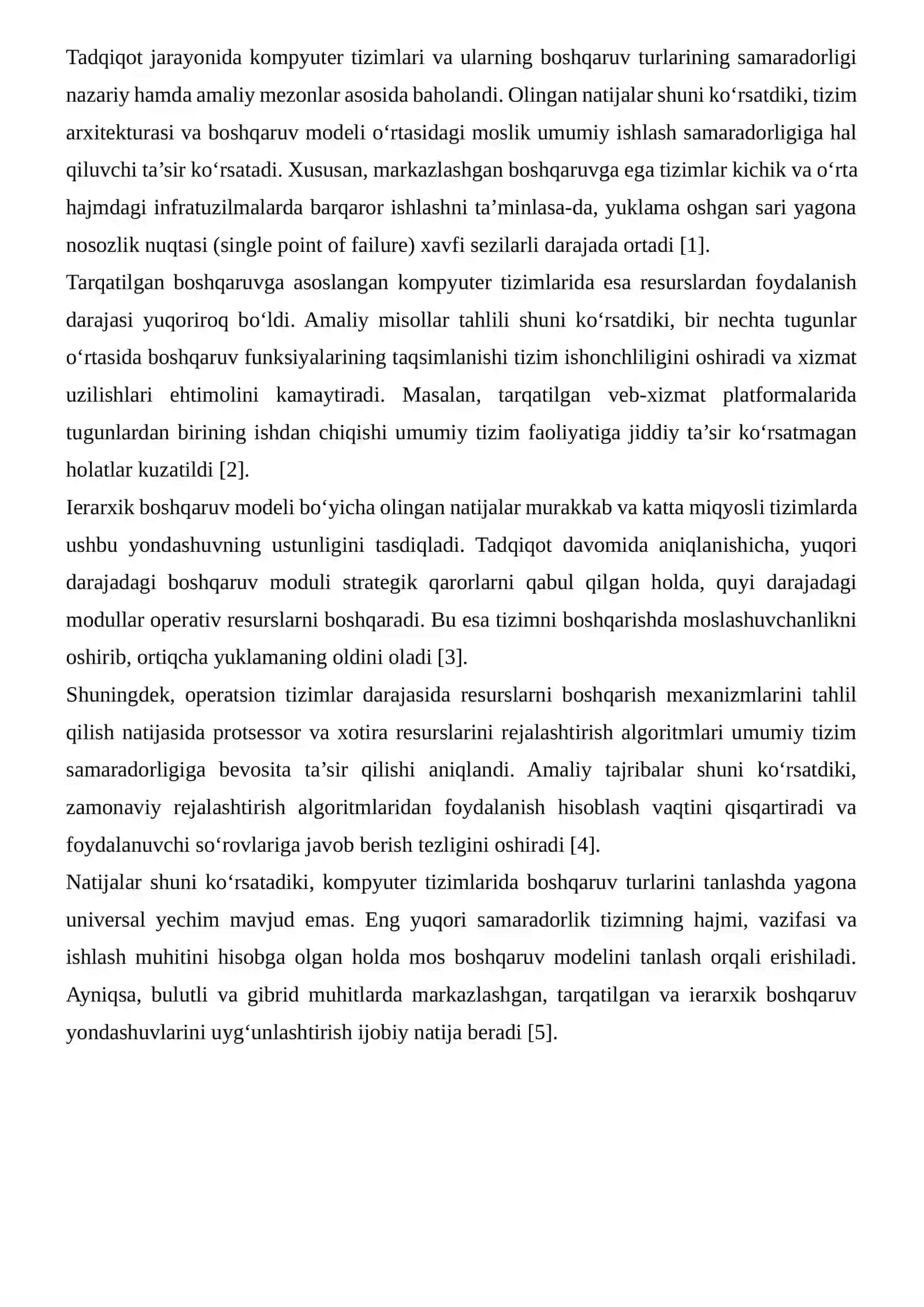 Kompyuter tizimlari va boshqaruv turlari 4