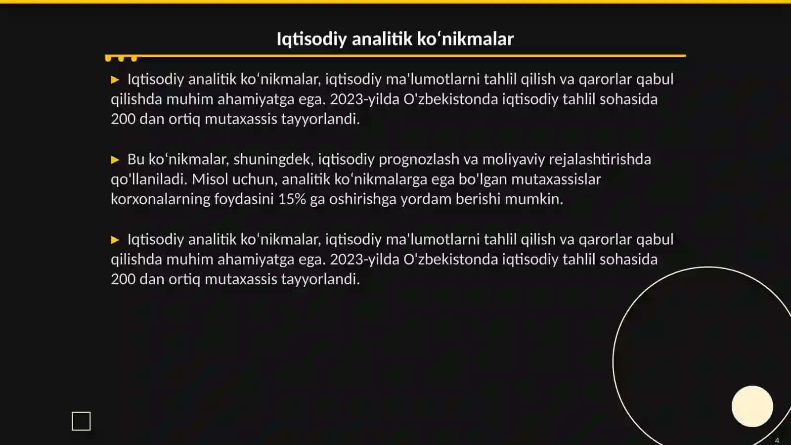 Iqtisod va bank ishi mutaxassislarning kasbiy ko‘nikmalari 4