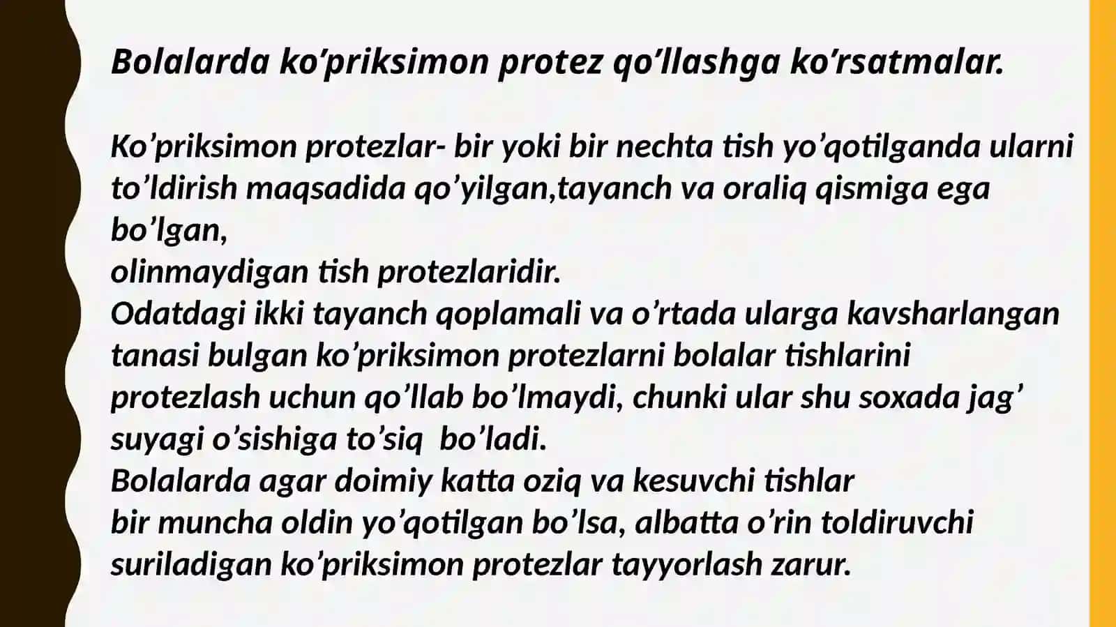 X.N.Shamsiyevning  Ko’priksimon protezi 4