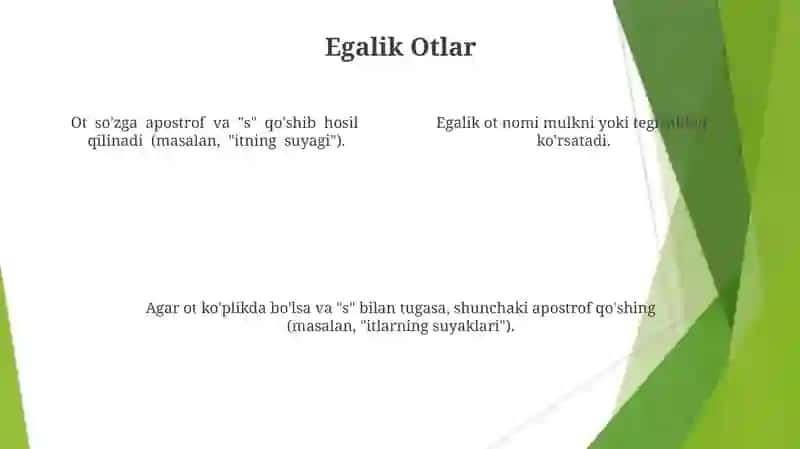 Ot Nomlari Turlari 4