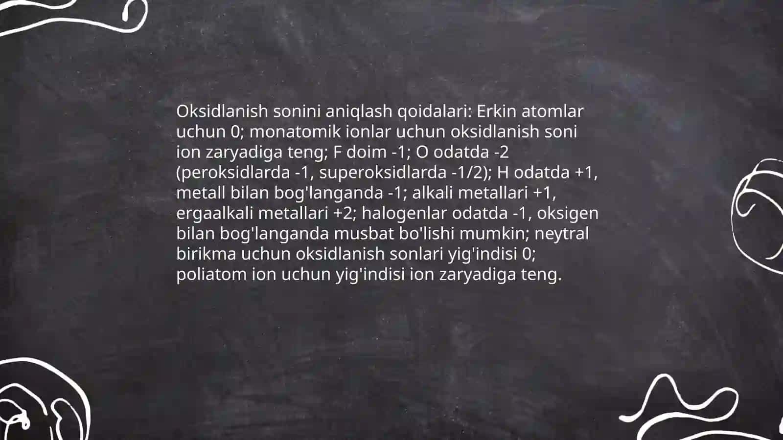 Oksidlanish-qaytarilish reaksiyalarini tuzish va tenglashtirish 4