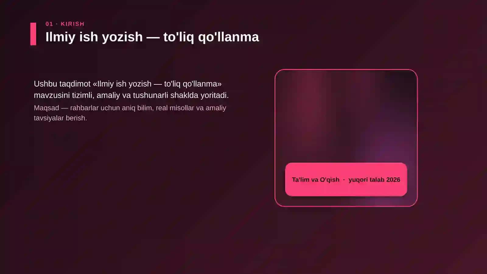 Ilmiy ish yozish — to'liq qo'llanma 4