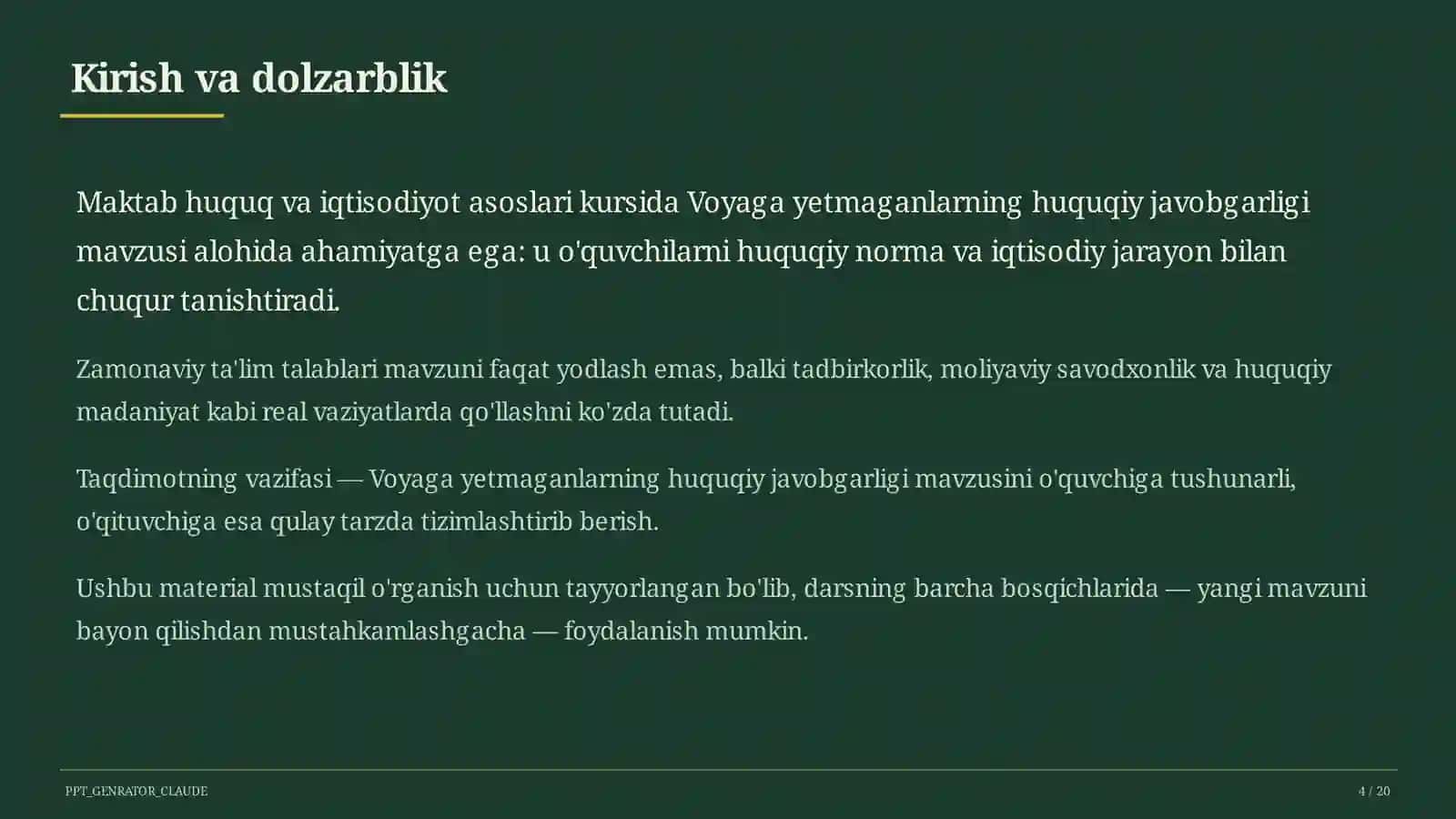 Huquq va iqtisodiyot asoslari (9–11) 4