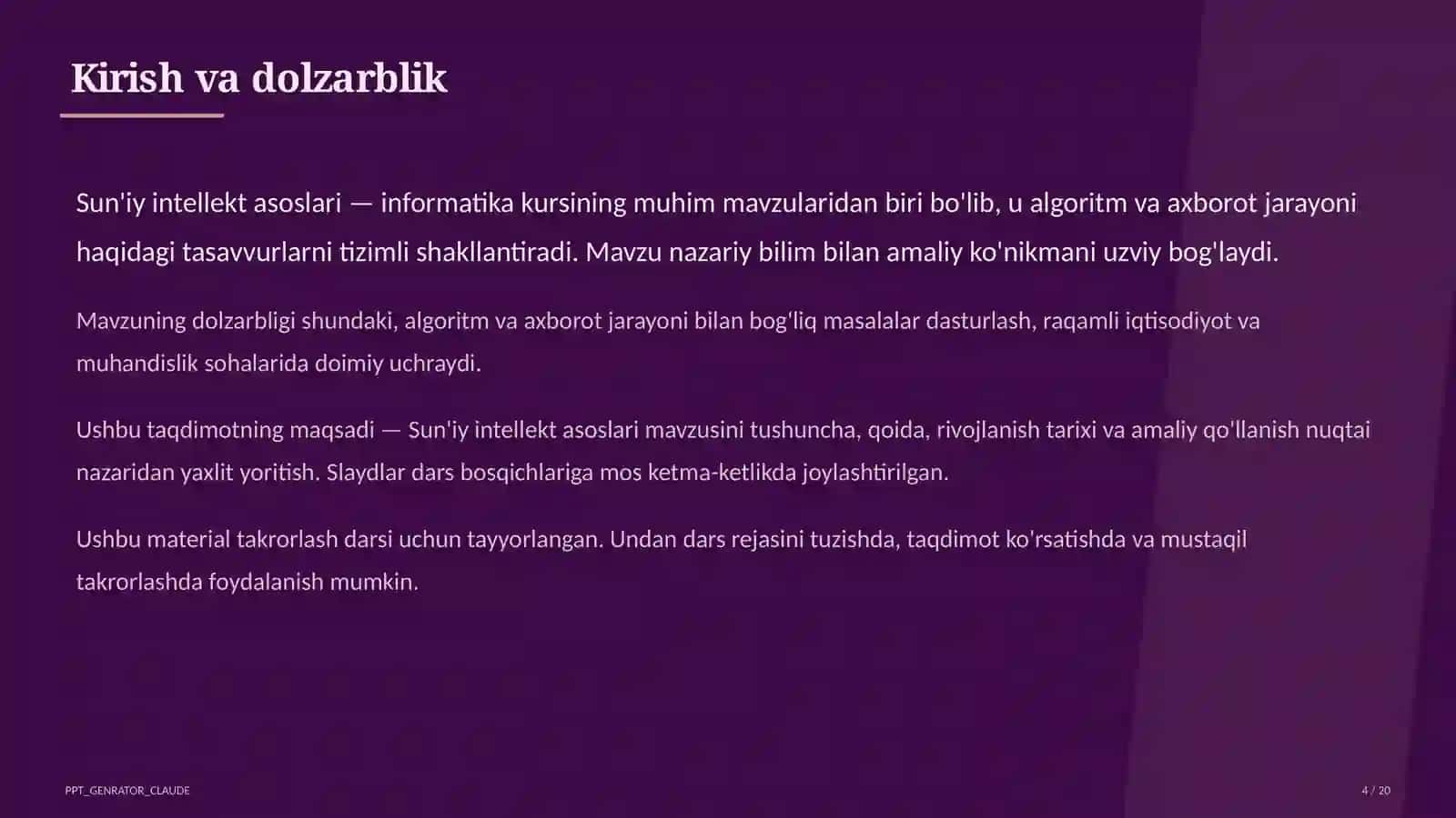 Sun'iy intellekt asoslari (10-sinf) 4