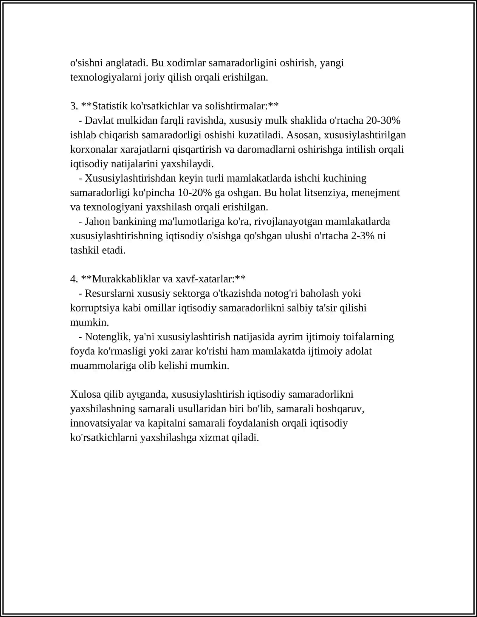 DAVLAT MULKINI TASARRUFIDAN CHIQARISH VA XUSUSIYLASHTIRISHNING JAHON TAJRIBASI 4