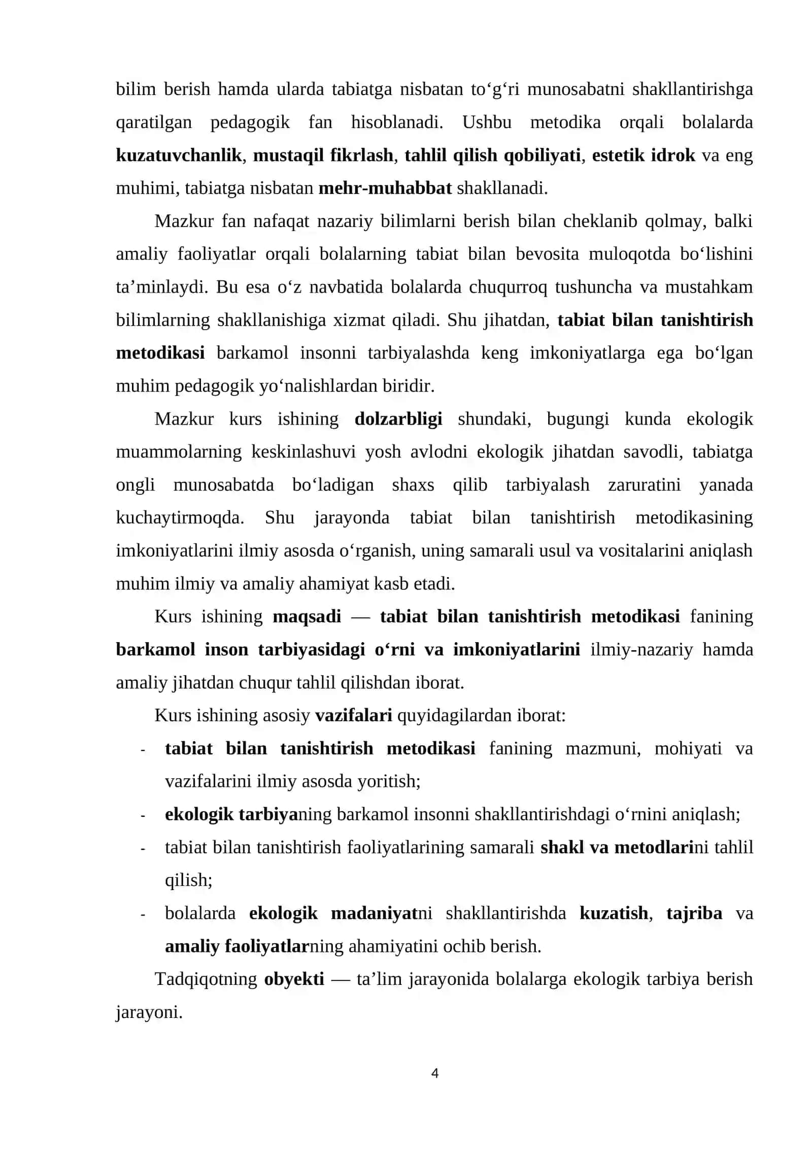 Maktabgacha taʼlim yoʻnalishi 4