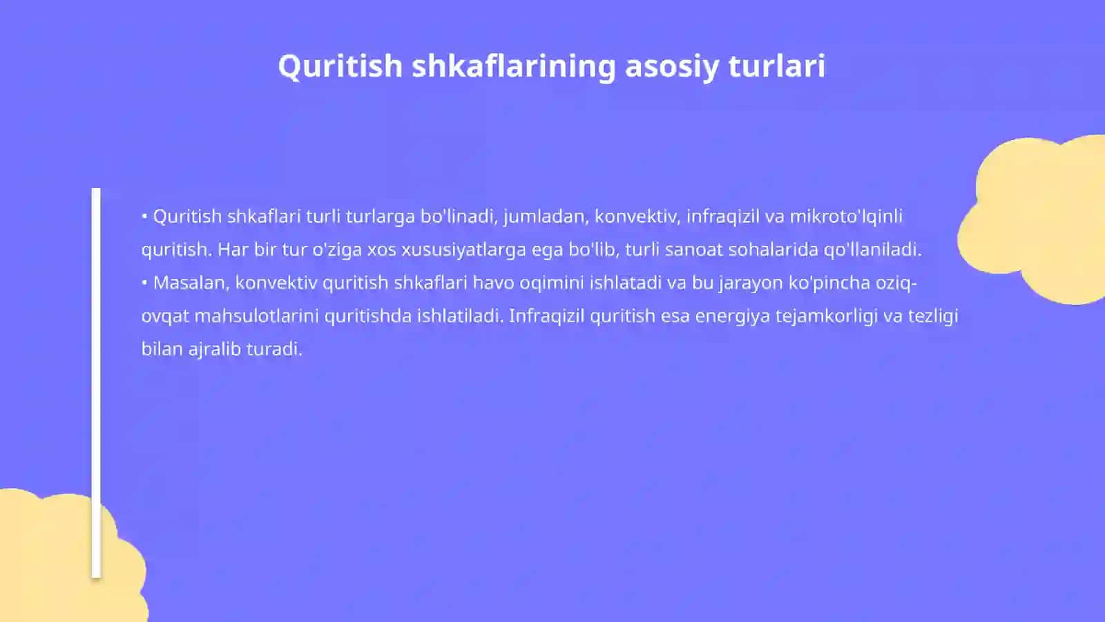 Quritish shkafi turlari va tuzilishi 4
