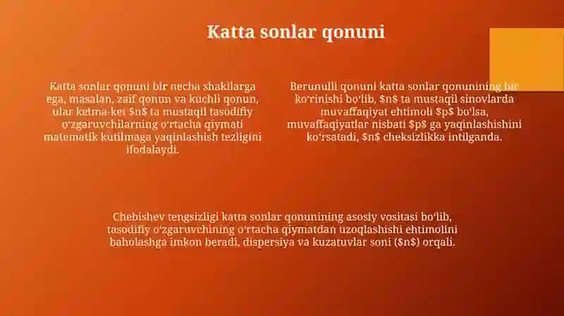 Limit teoremalar 4