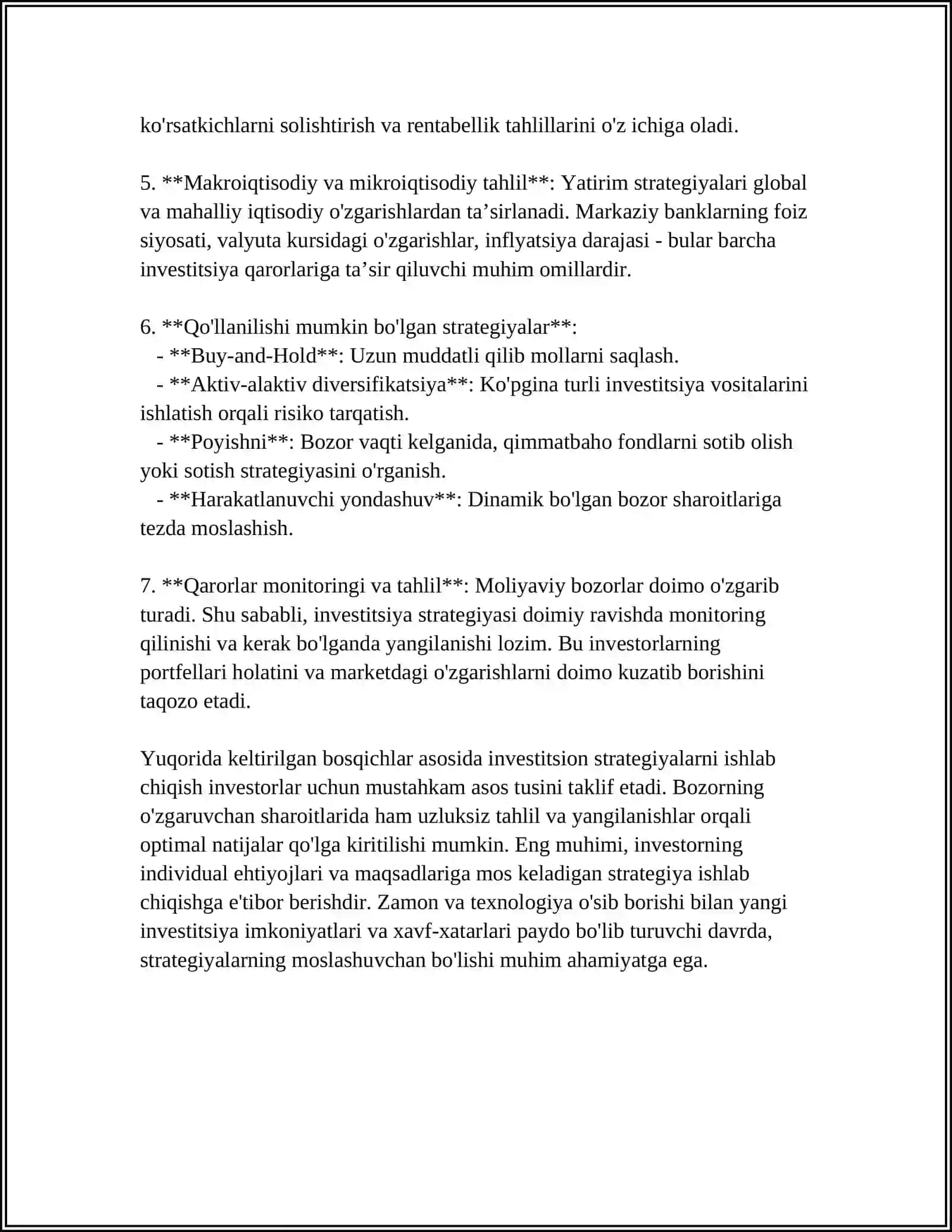 INVESTITSIYA MUHITINI SHAKLLANTIRISH VA RIVOJLANTIRISH 4