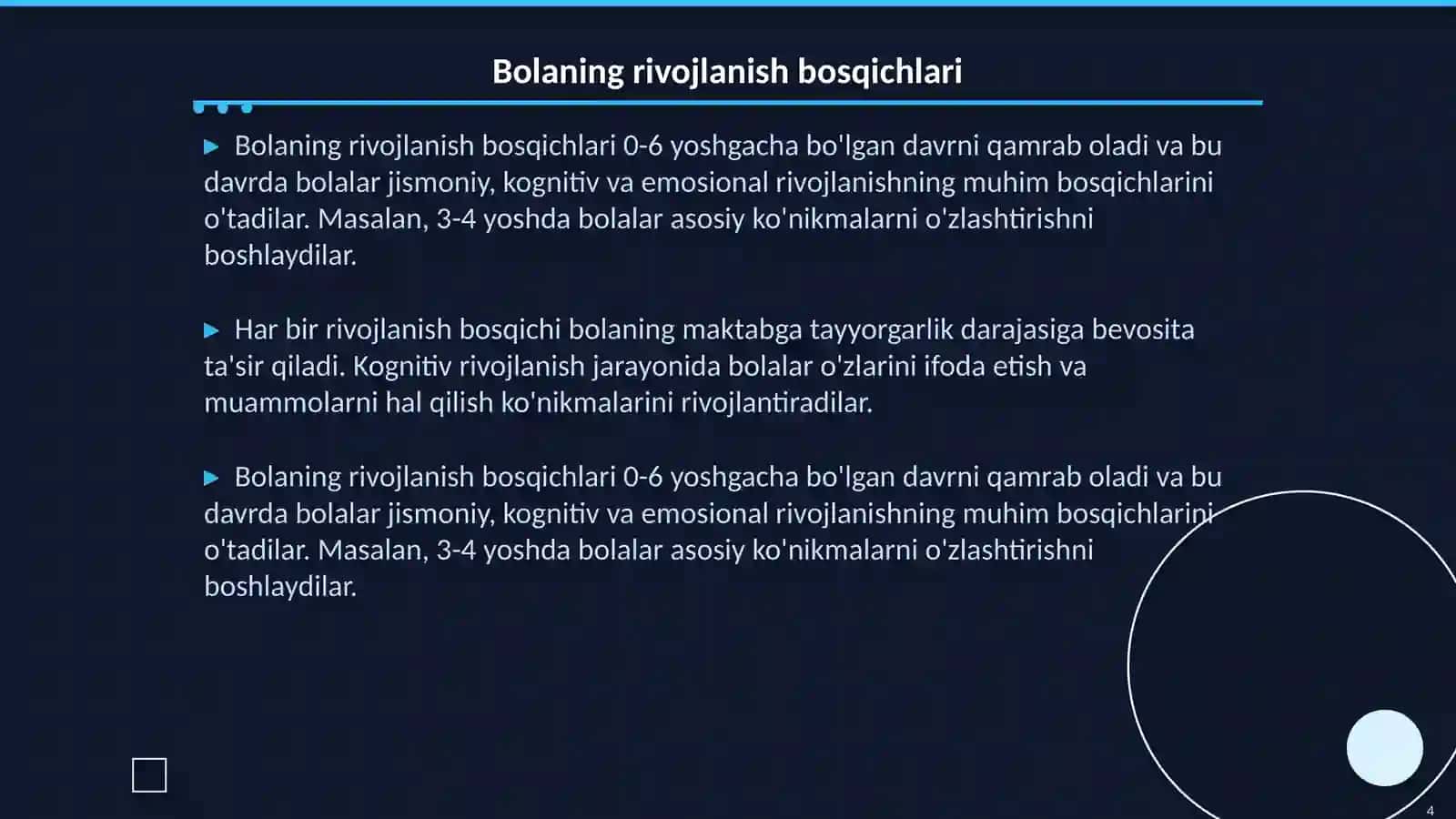 Bolaning maktab talimiga tayyorligi 4