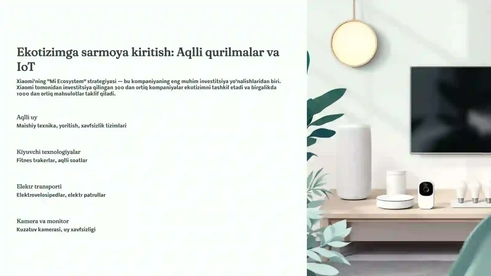Xiaomi kompaniyasining investitsiya siyosati Strategiya va imkoniyatlar 4