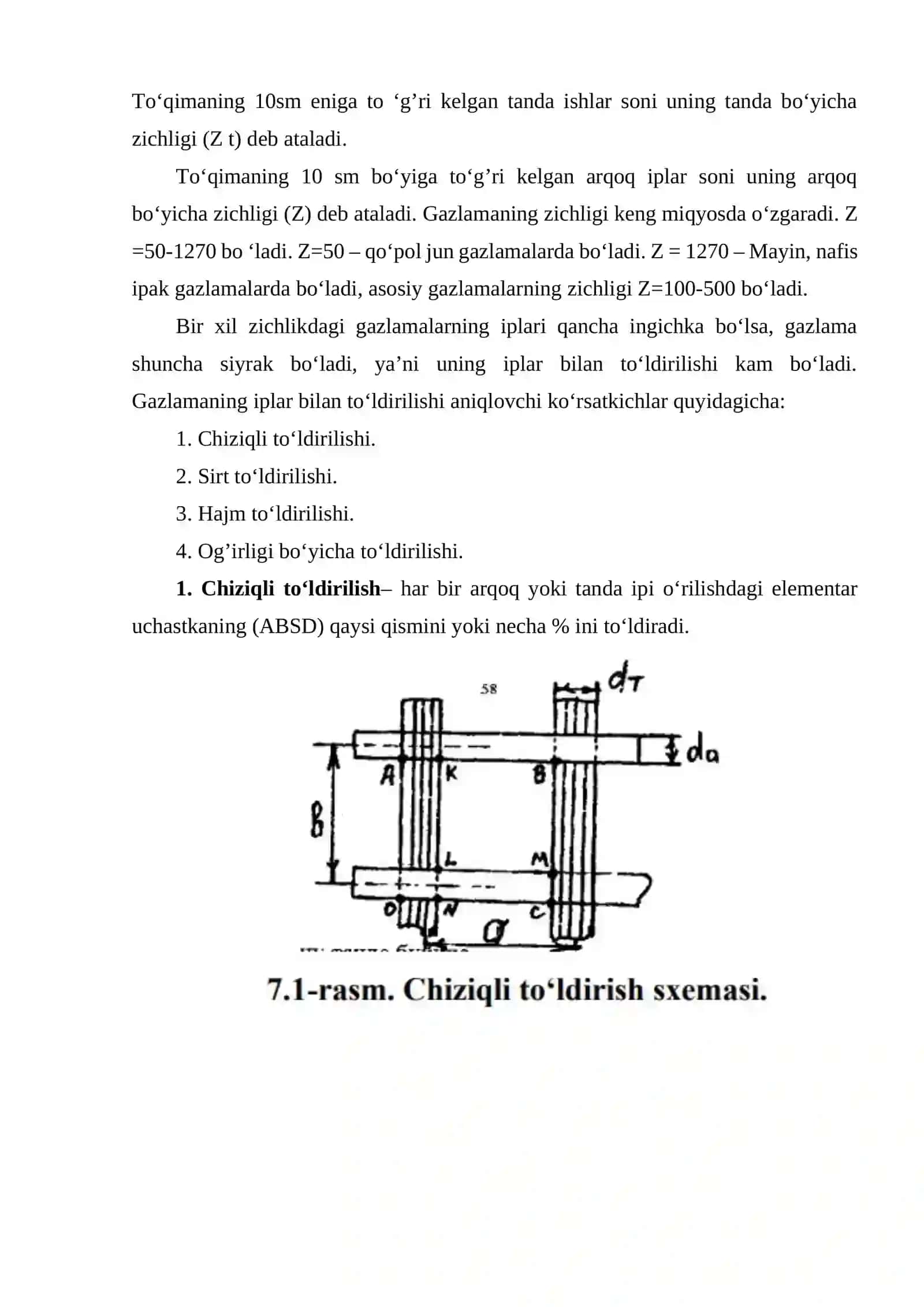 Gazlamalarning draplanuvchanligi, unga ta'sir qiluvchi omillarni o'rganish 4