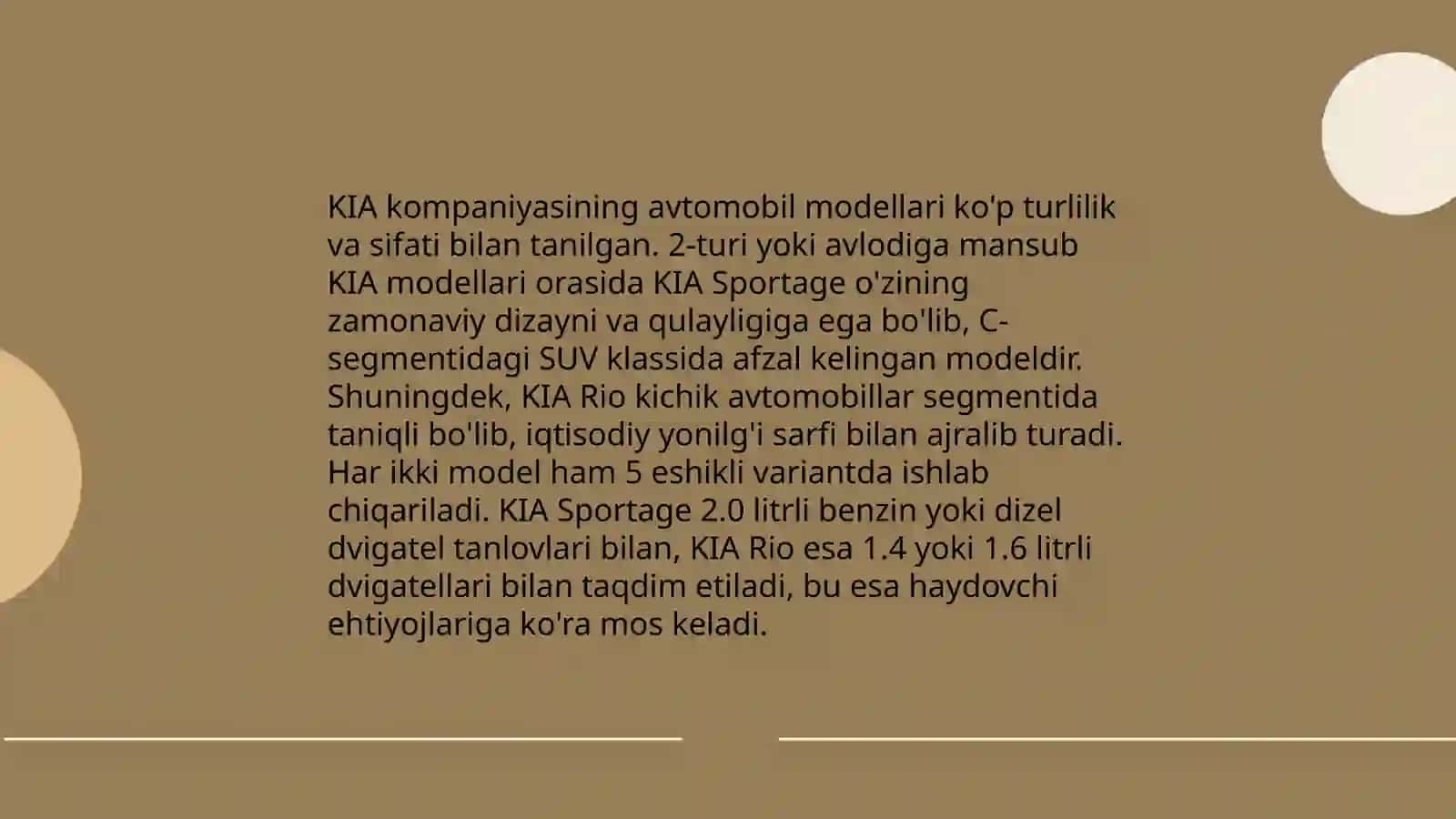 KIA avtomobillarining tarixi 4