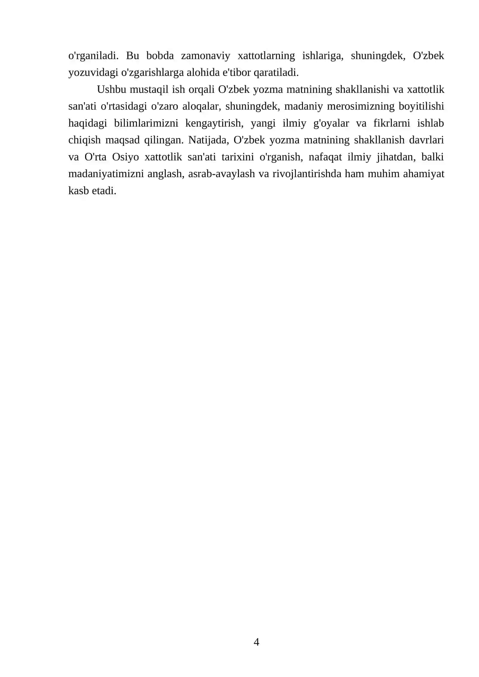 Oʼzbek yozma matnining shakllanish davrlari 4