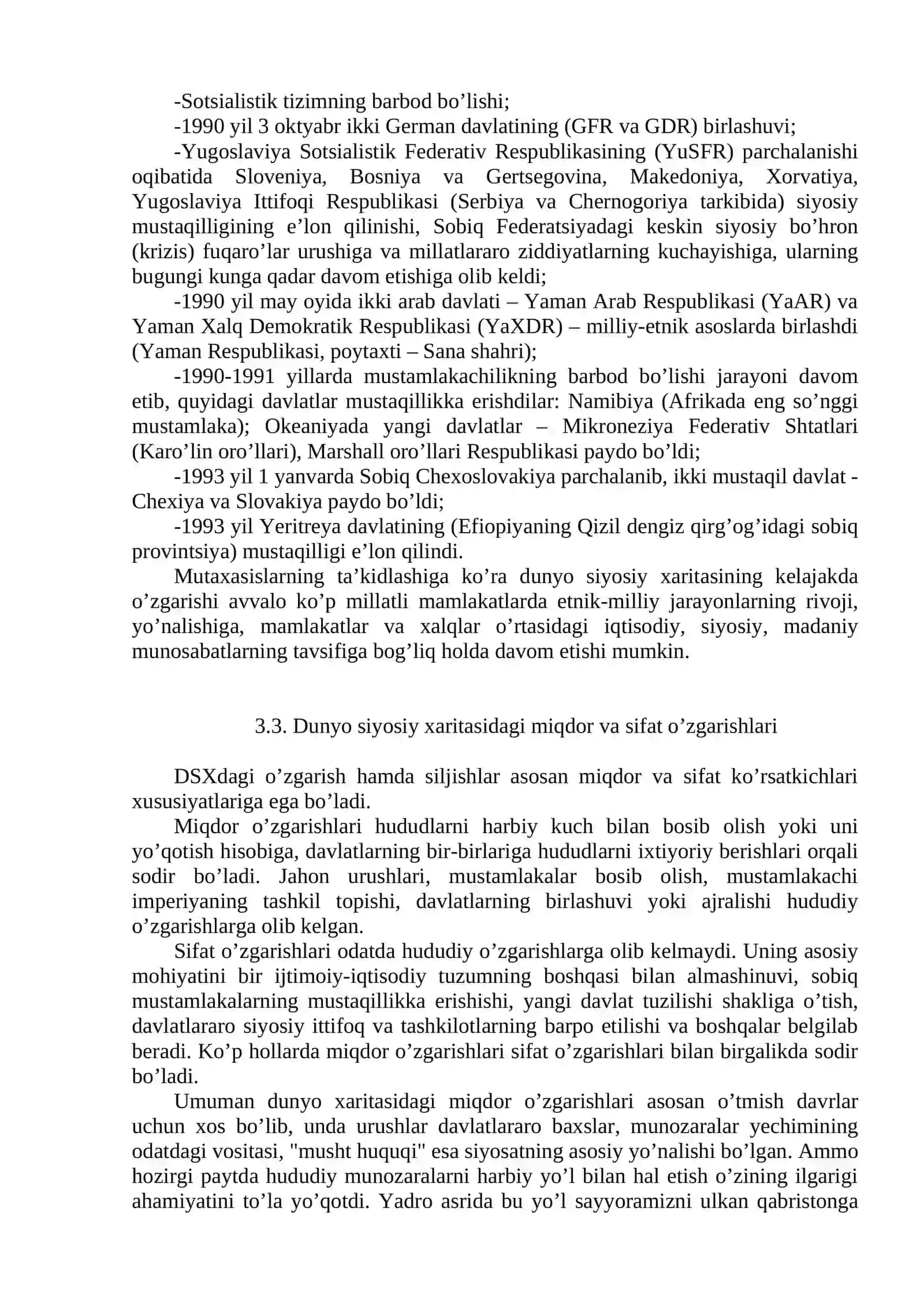 Dunyo siyosiy xaritasi 4
