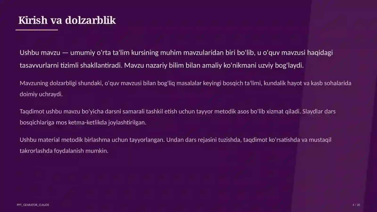 Loyihaga asoslangan ta'lim (PBL): boshlang'ich va yuqori sinflar uchun namunalar 4