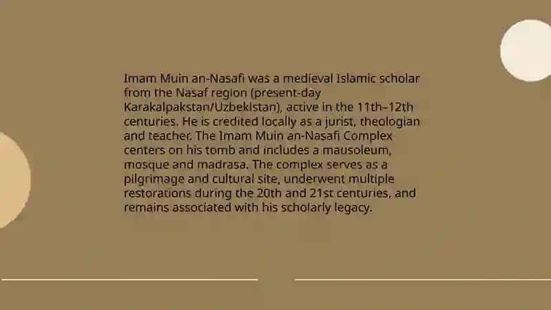 The Imam Muin an-Nasafi Complex 4