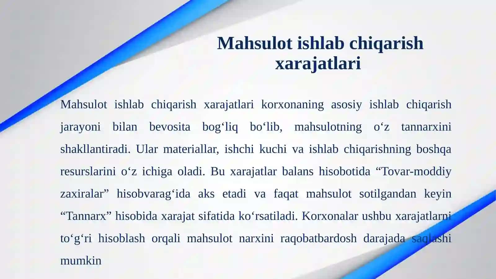 Mahsulot ishlab chiqarish va darajatlari tahlili 4