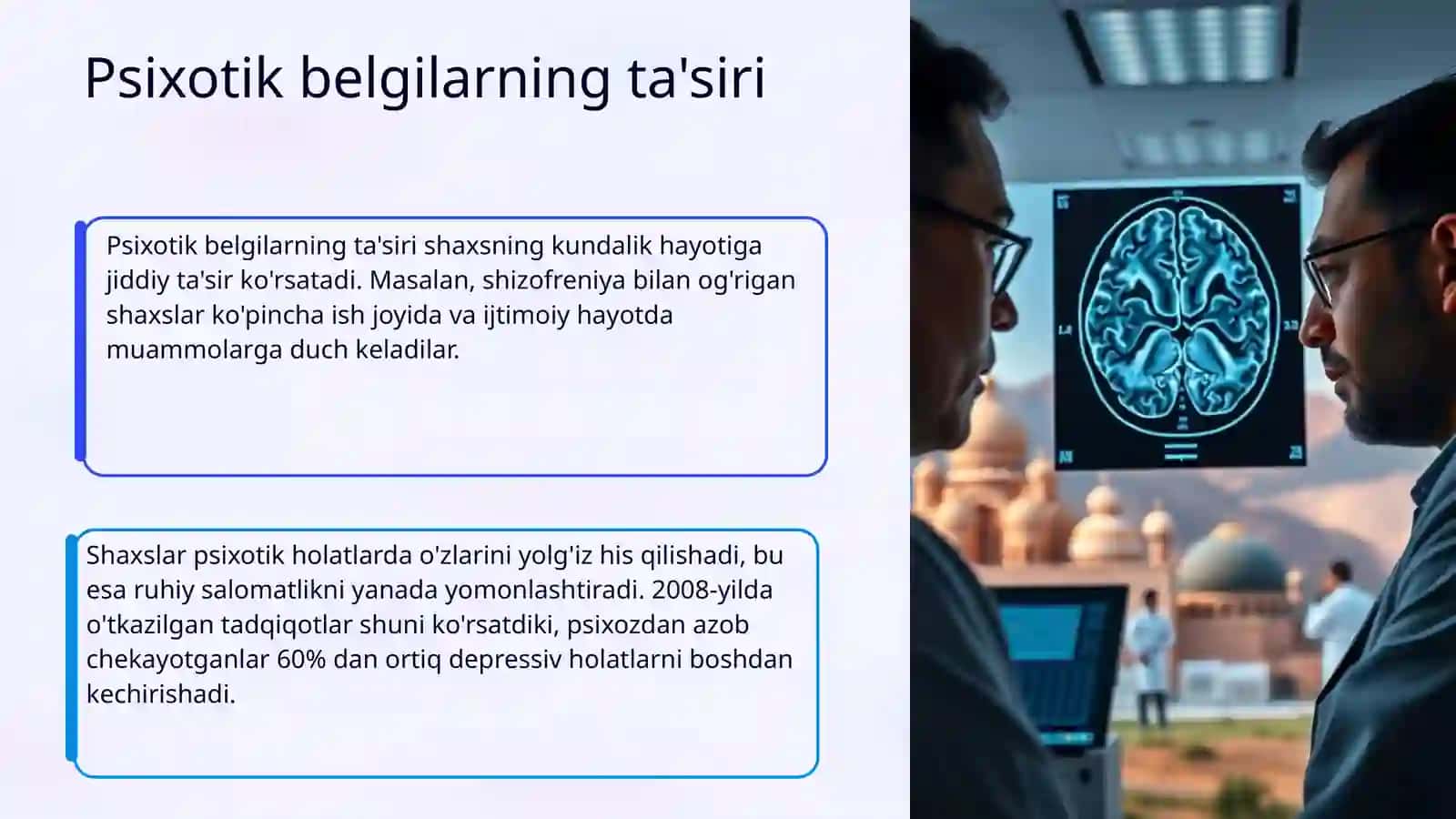 Shaxs taraqqiyotining psixotik, chegaralangan va nevrotik darajalari 4