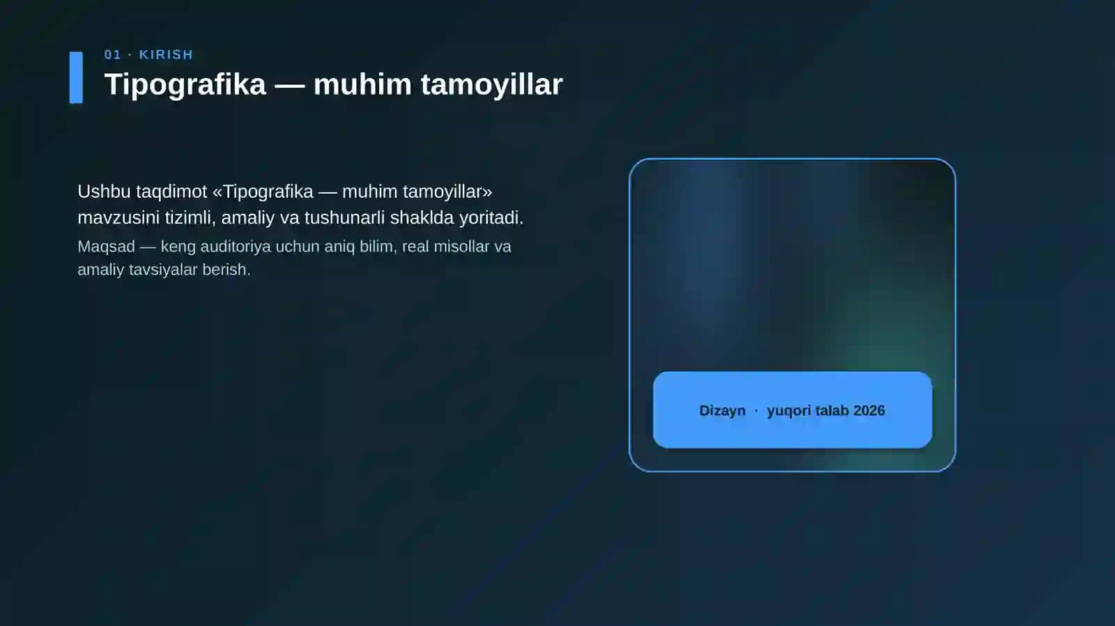 Tipografika — muhim tamoyillar 4