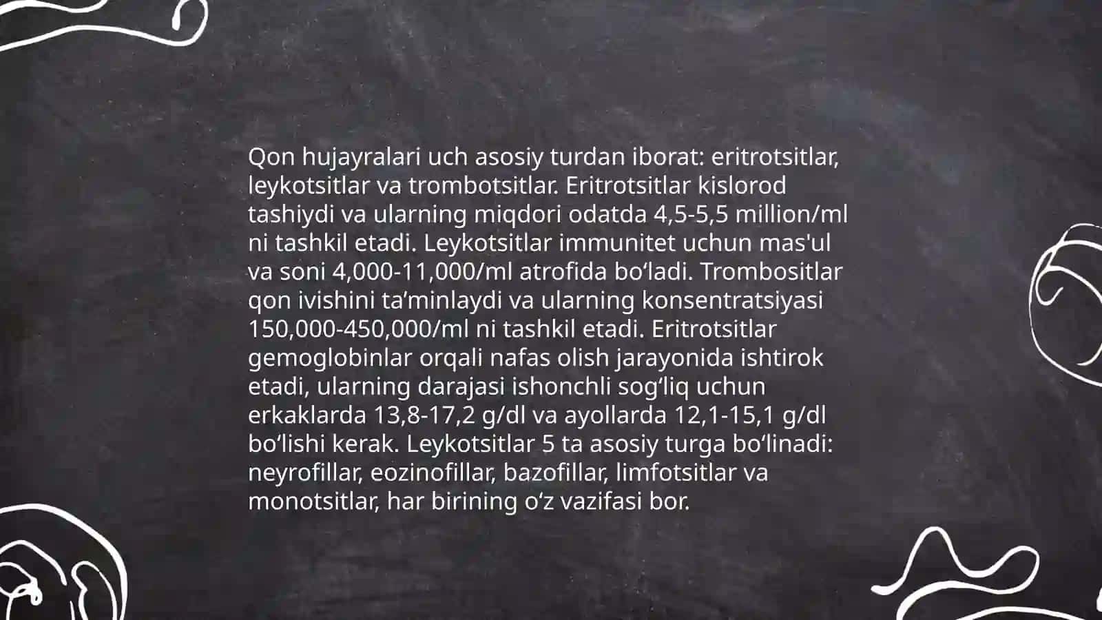 Qonning kimyoviy tarkibi 4