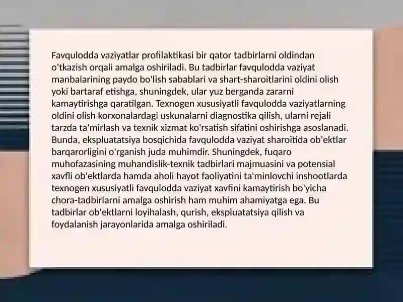 Favqulotdavaziyatda ahvolining xatti xarakati 4