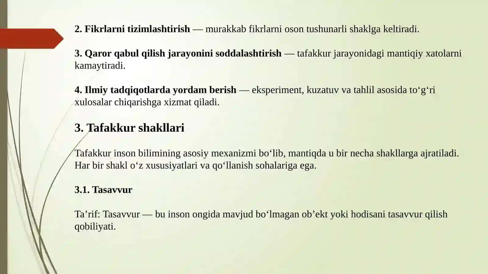 MANTIQ: TAFACKKUR SHAKLLARI VA QONUNLARINI O‘RGANUVCHI FAN 4