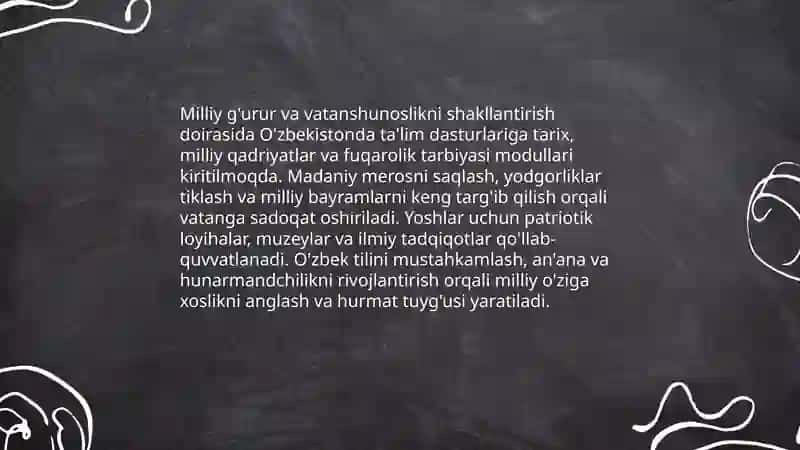 Ma'naviy-ma'rifiy tarbiyalash tizimini modernizatsiyalash 4