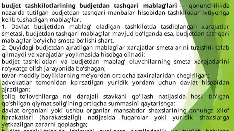 Moliyaviy hujjat-xarajatlar smetasini ishlab chiqish 4
