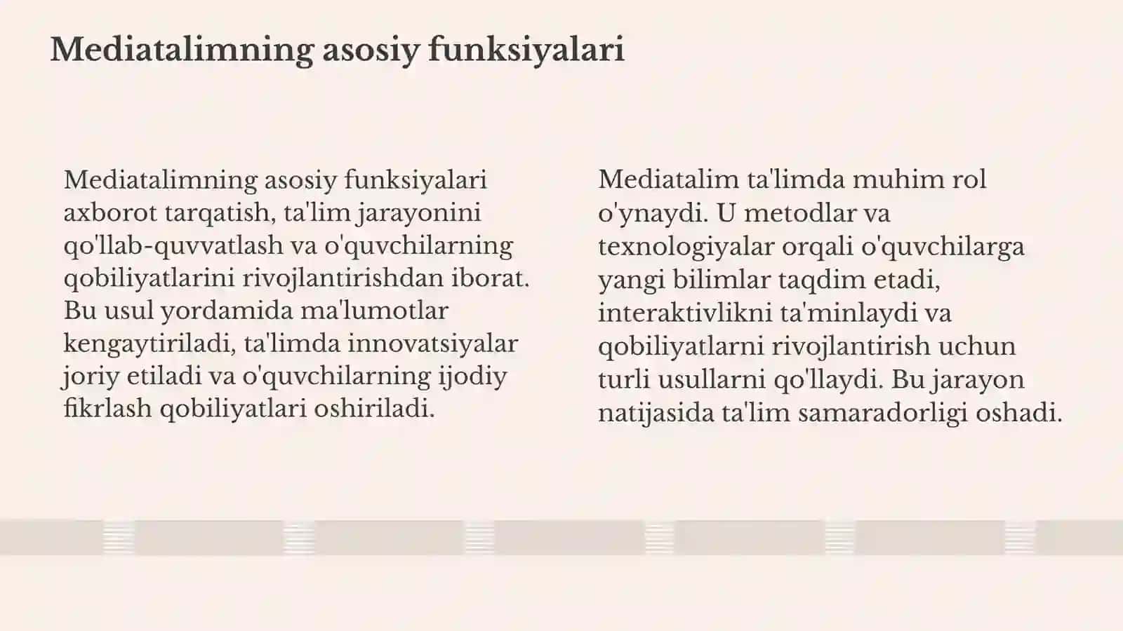 Mediata'lim va mediakomponentlik shakli omili 4