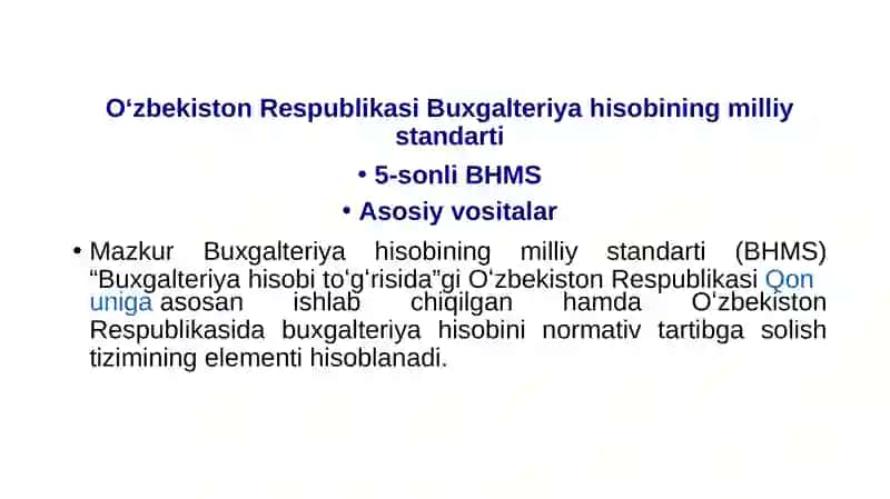 Buxgalteriya hisobi asosiy vositalarning mohiyati 4