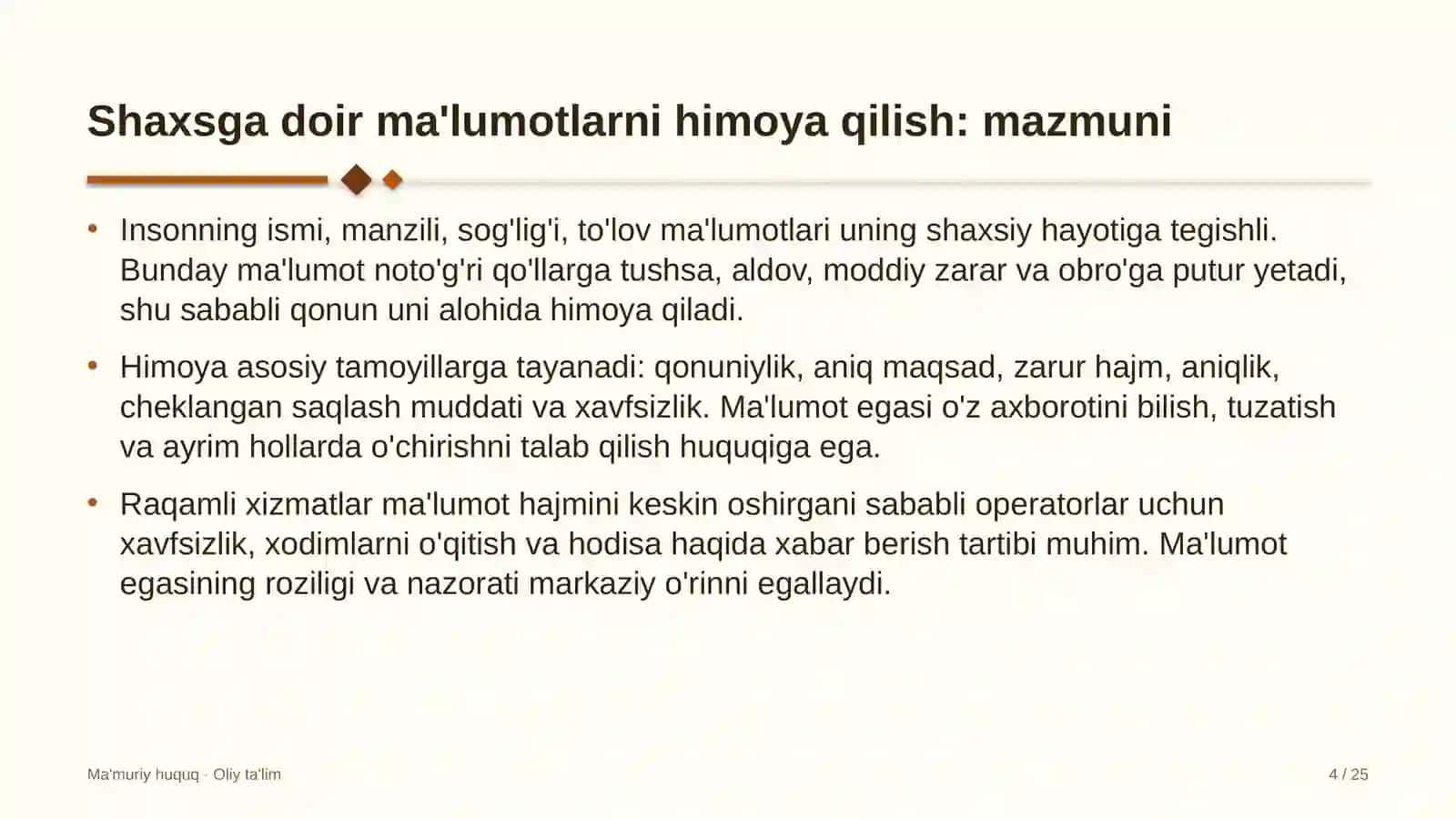 dizayn studiyalarida shaxsga doir ma'lumotlarni himoya qilish 4780 4