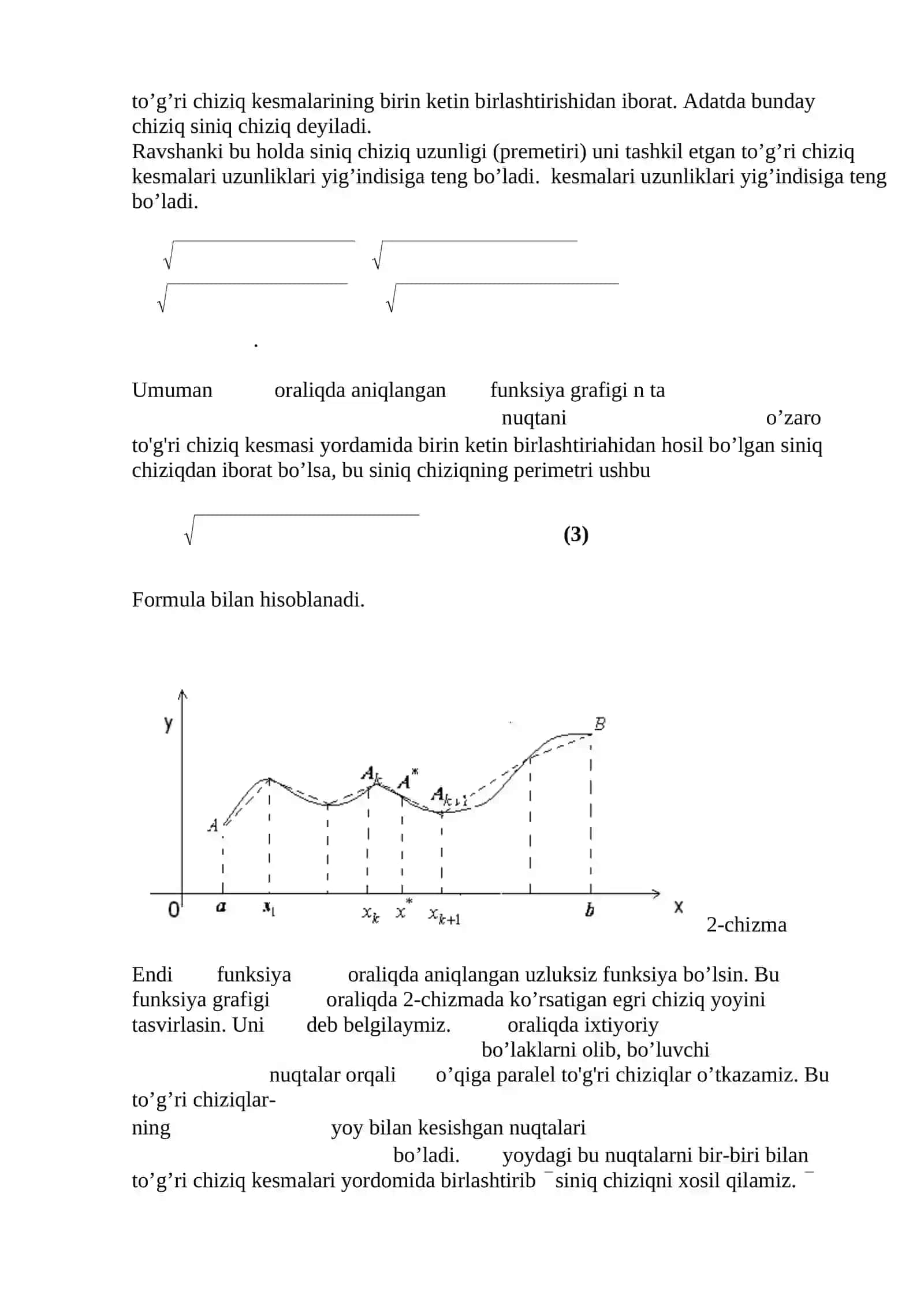 Aniq integralning ba’zi bir tatbiqlari 4