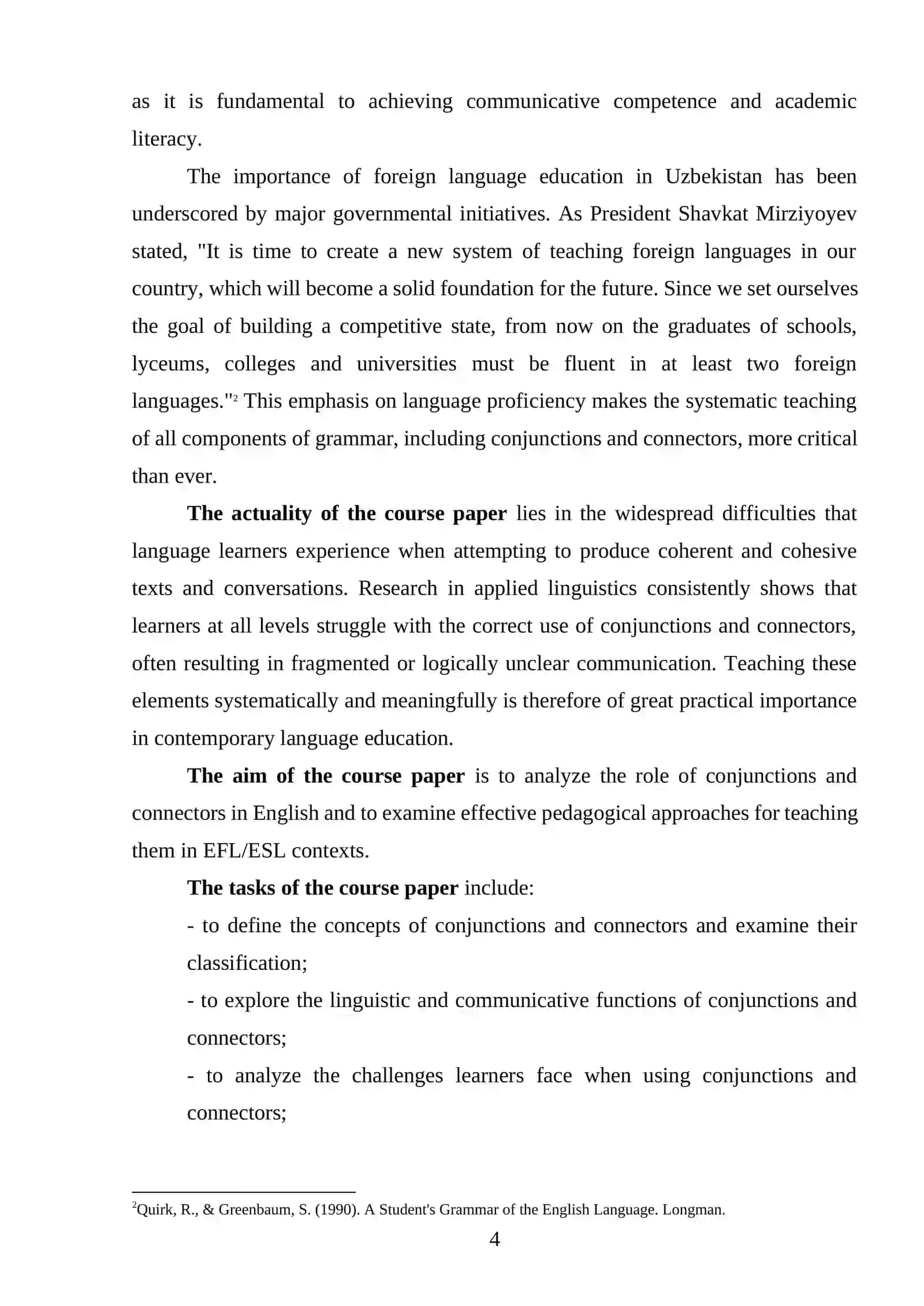 Course Paper on Teaching Conjunctions and Connectors 4